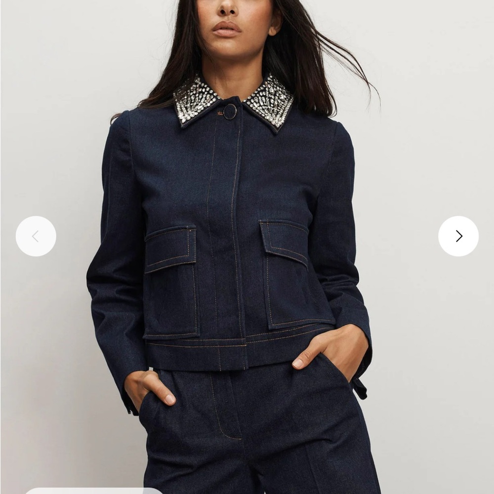 2026 New Authentic Veronica beard Barrington Denim Jacket $1098